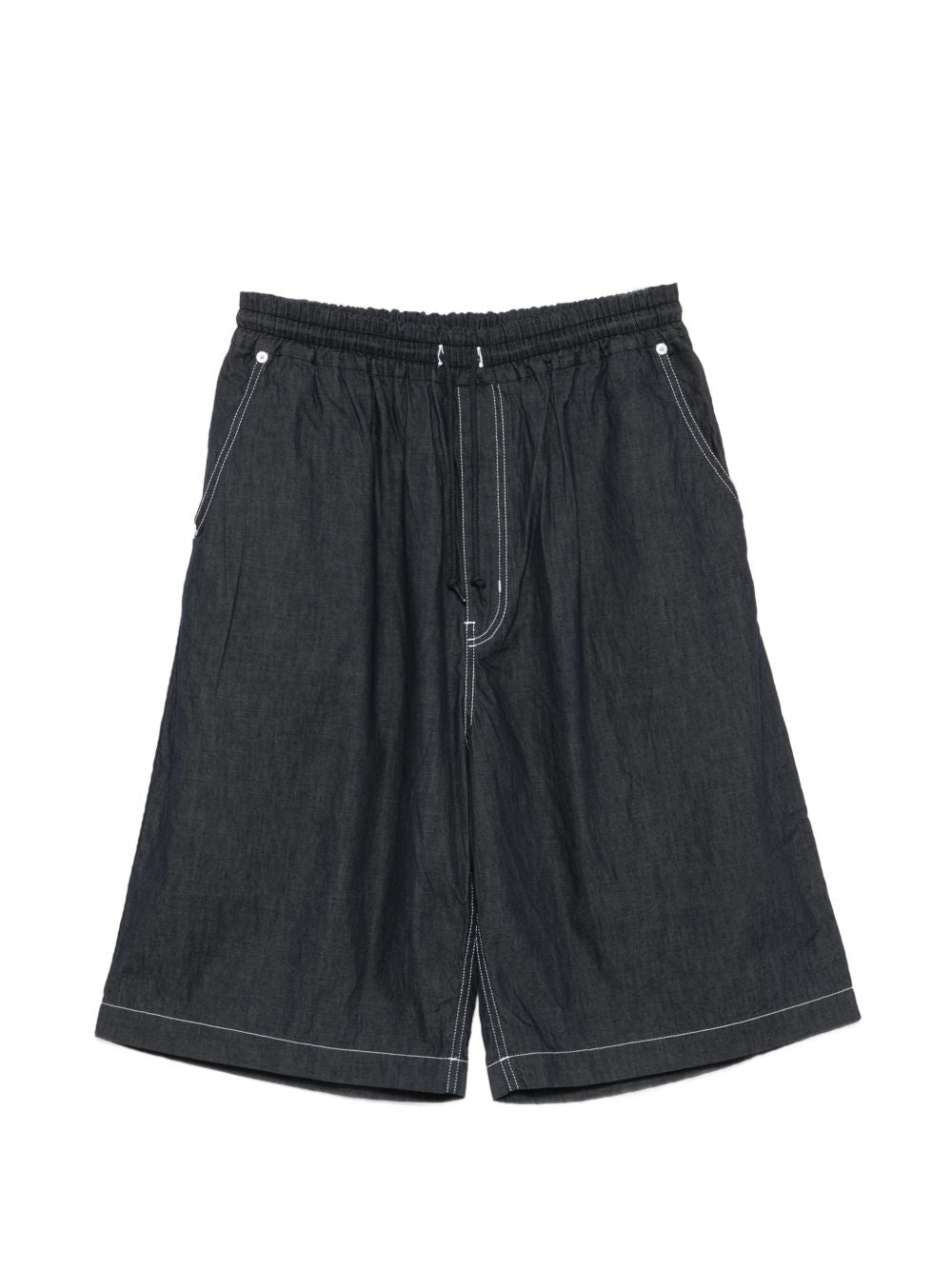 Pantaloncini con cuciture a contrasto in blu Comme des garcons homme - uomo 
