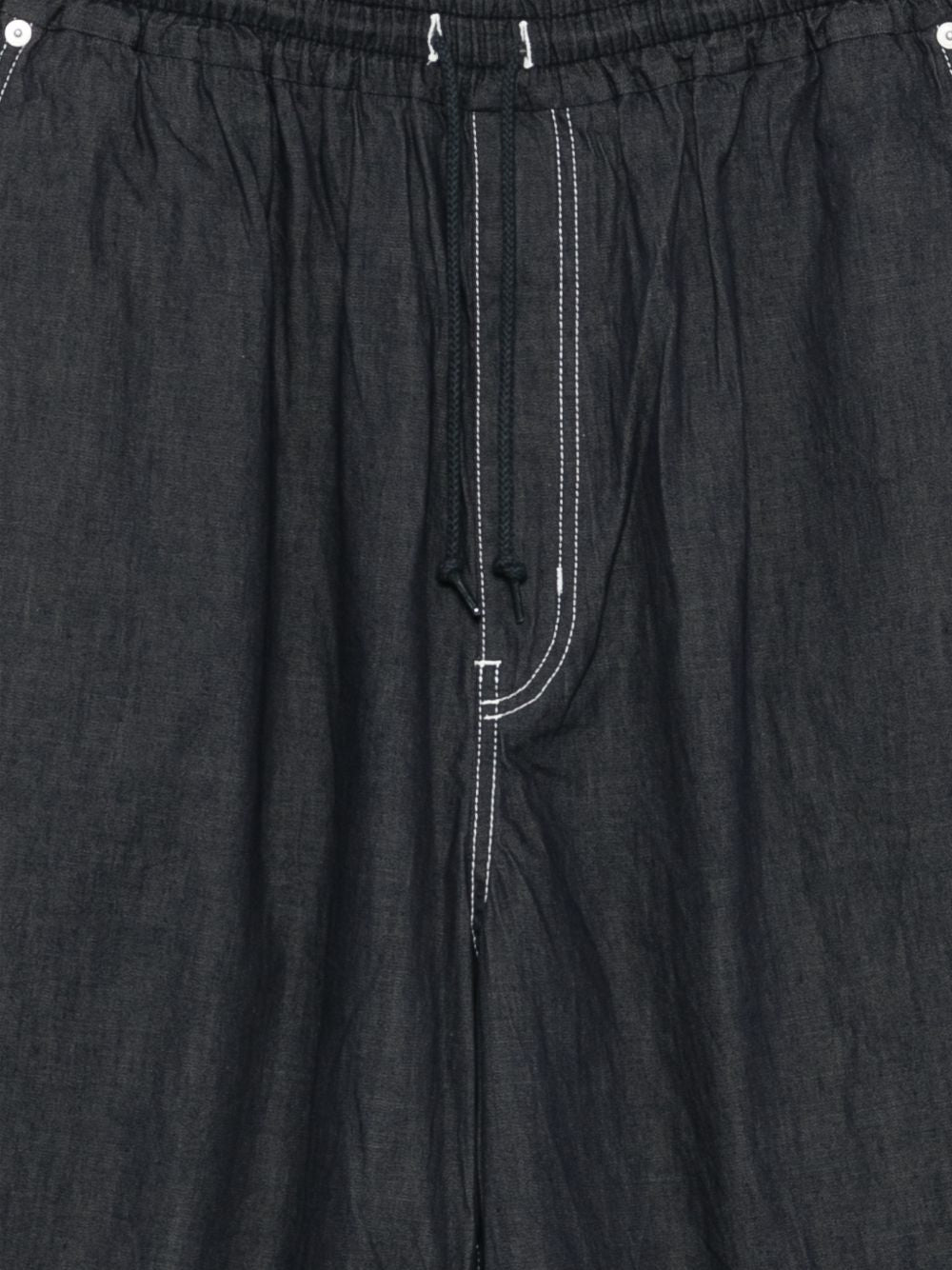 Pantaloncini con cuciture a contrasto in blu Comme des garcons homme - uomo 