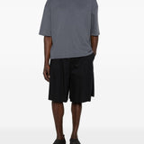 T-shirt a maniche corte con pannelli in grigio Comme des garcons homme - uomo 