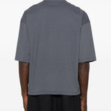 T-shirt a maniche corte con pannelli in grigio Comme des garcons homme - uomo 