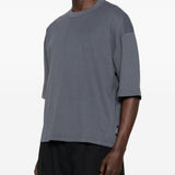 T-shirt a maniche corte con pannelli in grigio Comme des garcons homme - uomo 