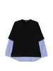 Layered sweatshirt in black and blue Comme des garcons homme - men