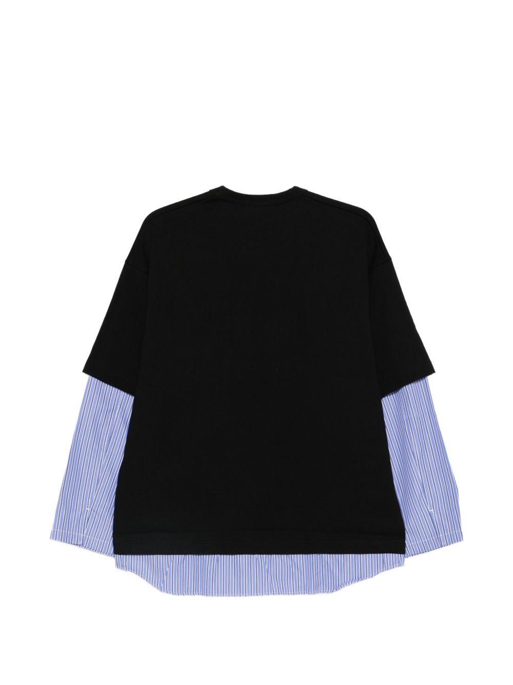 Felpa a strati in nero e blu Comme des garcons homme - uomo 