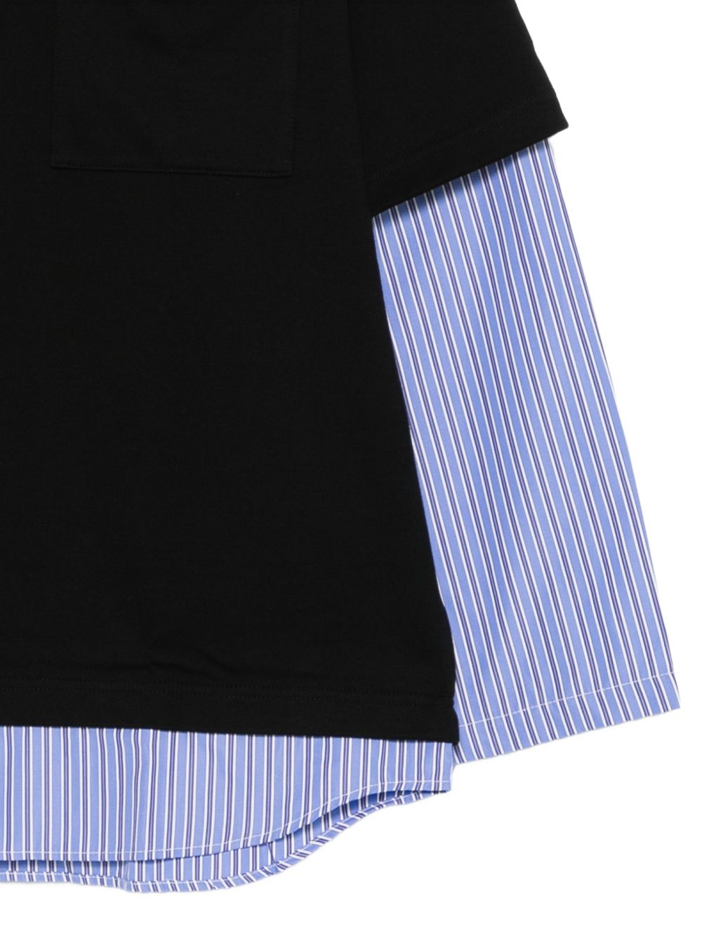 Felpa a strati in nero e blu Comme des garcons homme - uomo 