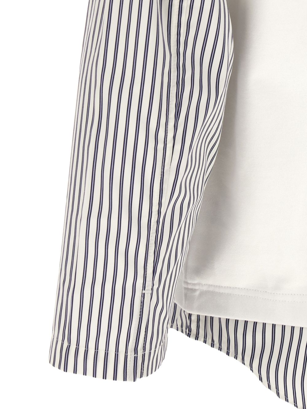 T-shirt a strati in bianco e blu Comme des garcons homme - uomo 