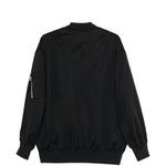 Giacca bomber con scollo a v e zip in nero Comme des garcons homme - uomo 