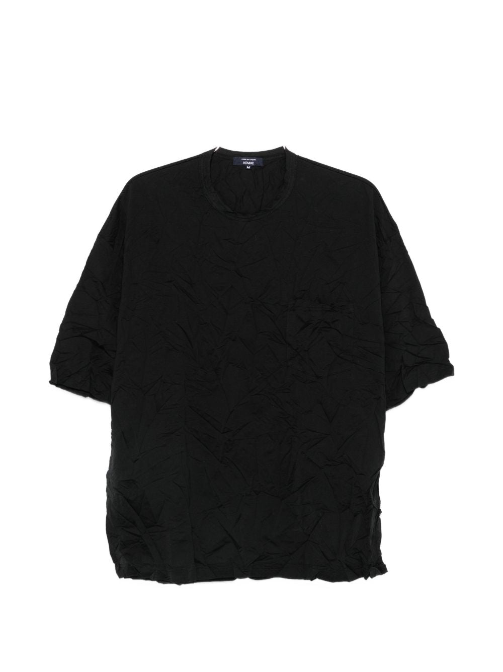 T-shirt con tasca sul petto in nero Comme des garcons homme - uomo 