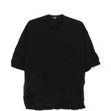 T-shirt con tasca sul petto in nero Comme des garcons homme - uomo 