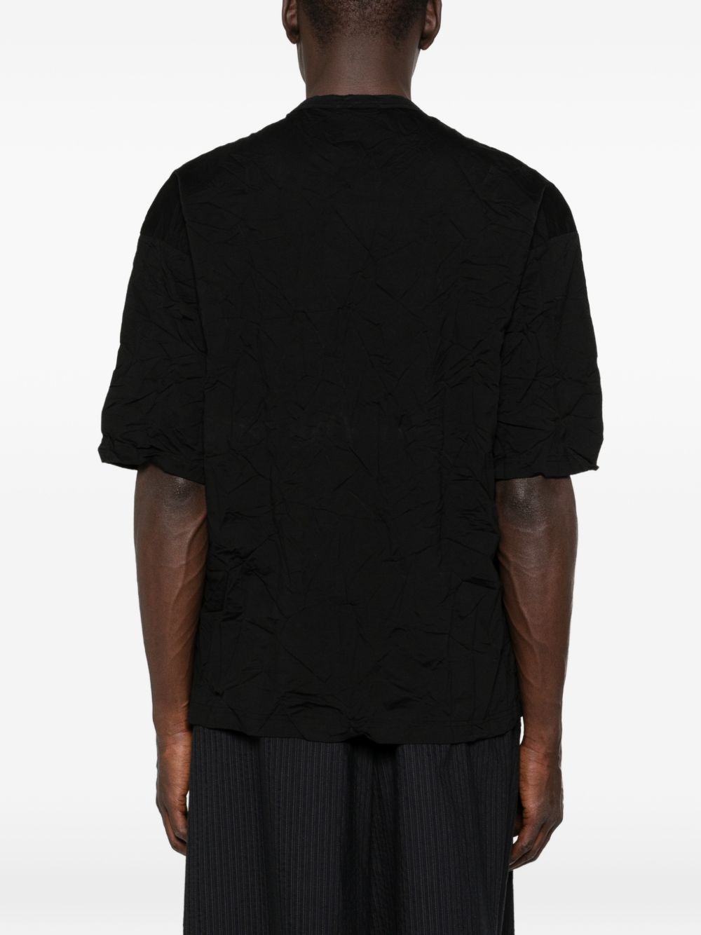 T-shirt con tasca sul petto in nero Comme des garcons homme - uomo 
