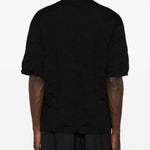 T-shirt con tasca sul petto in nero Comme des garcons homme - uomo 