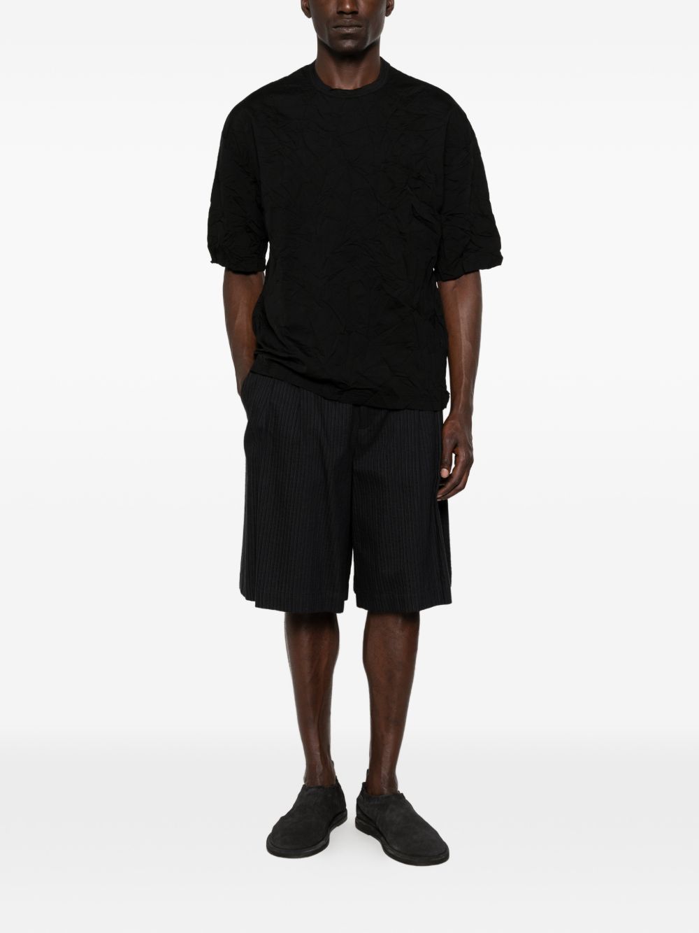 T-shirt con tasca sul petto in nero Comme des garcons homme - uomo 