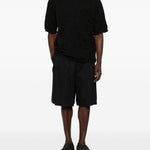 T-shirt con tasca sul petto in nero Comme des garcons homme - uomo 