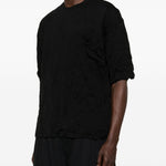 T-shirt con tasca sul petto in nero Comme des garcons homme - uomo 