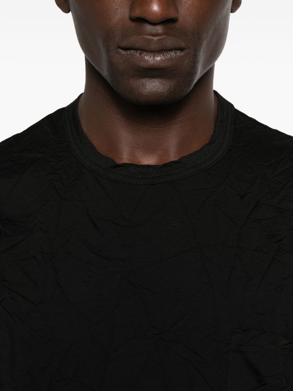 T-shirt con tasca sul petto in nero Comme des garcons homme - uomo 