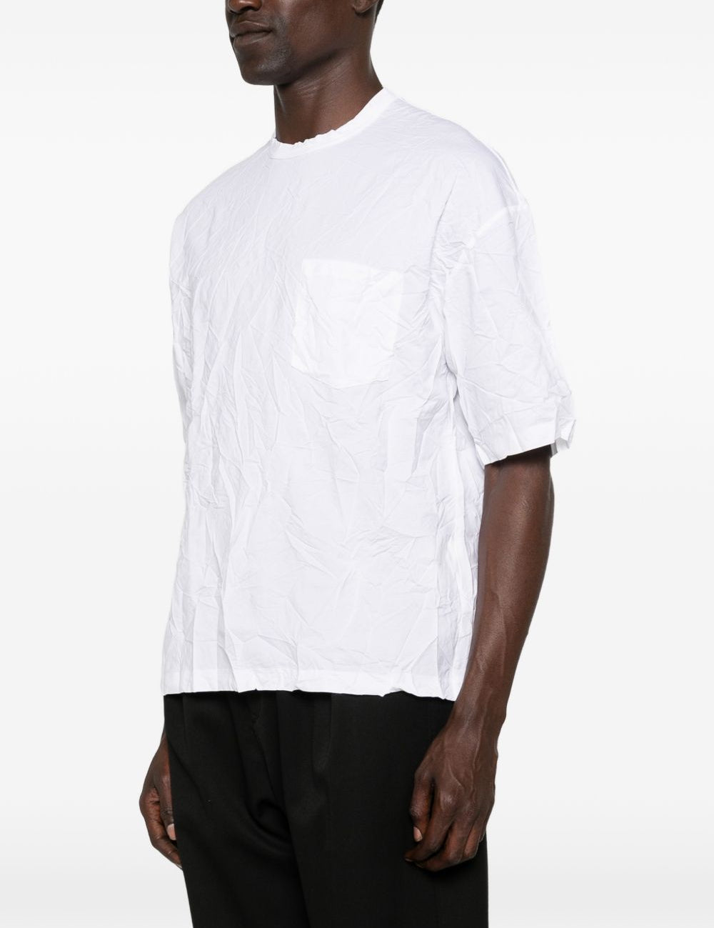 T-shirt con tasca applicata in bianco Comme des garcons homme - uomo 
