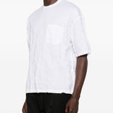 T-shirt con tasca applicata in bianco Comme des garcons homme - uomo 