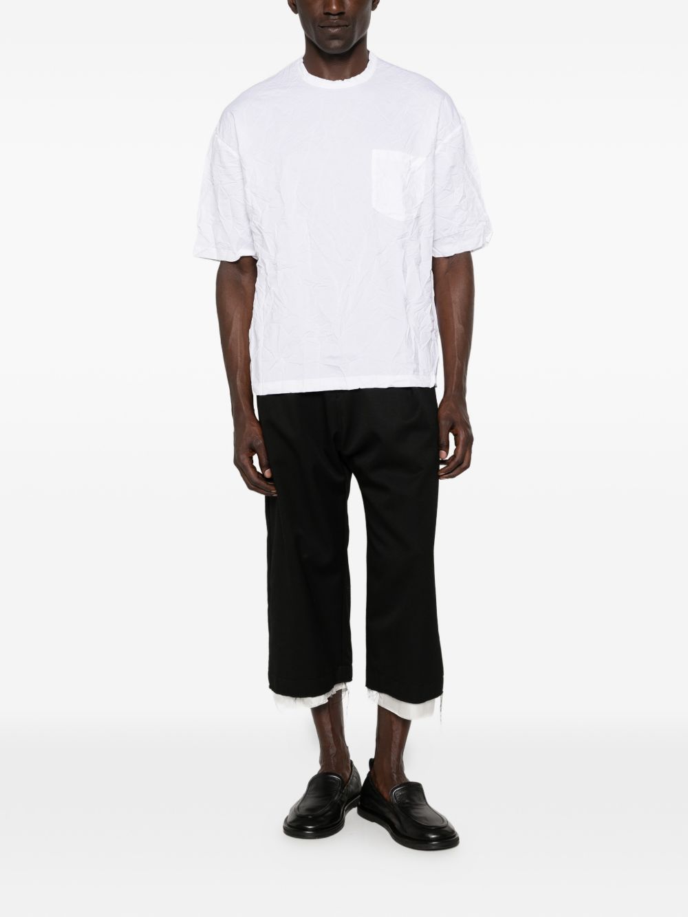 T-shirt con tasca applicata in bianco Comme des garcons homme - uomo 