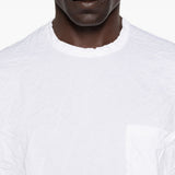 T-shirt con tasca applicata in bianco Comme des garcons homme - uomo 