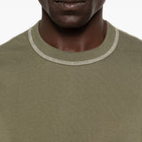 T-shirt con cuciture a contrasto in verde Comme des garcons homme - uomo 