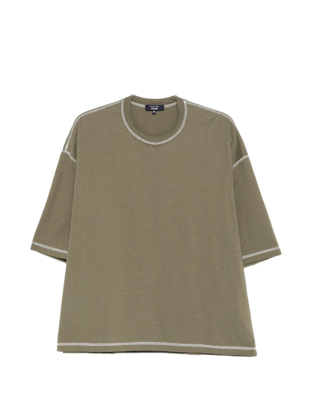 T-shirt con cuciture a contrasto in verde Comme des garcons homme - uomo 