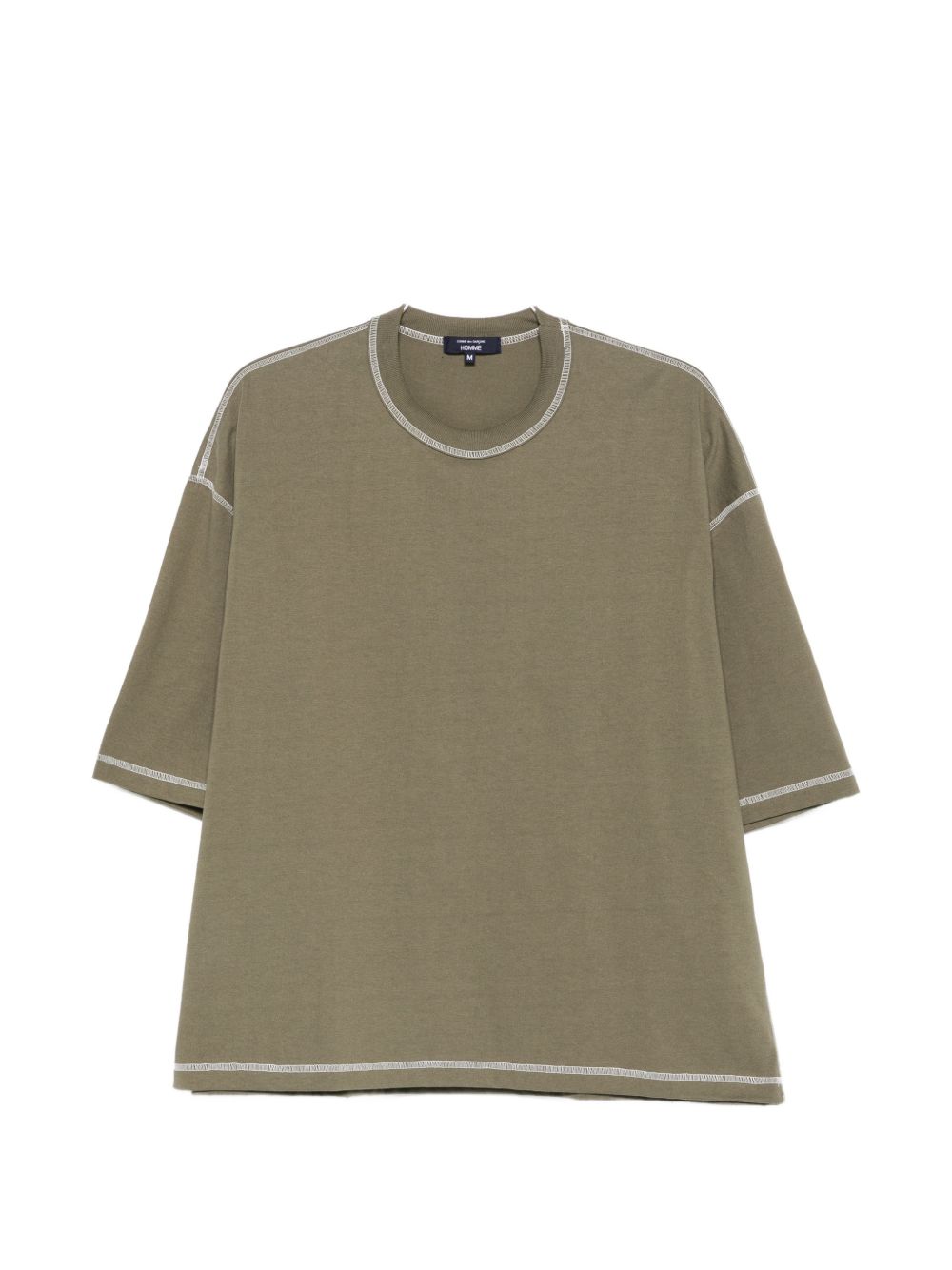 T-shirt con cuciture a contrasto in verde Comme des garcons homme - uomo 