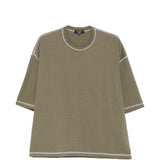 T-shirt con cuciture a contrasto in verde Comme des garcons homme - uomo 