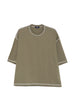 T-shirt con cuciture a contrasto in verde Comme des garcons homme - uomo