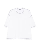 T-shirt dalla vestibilità ampia con cuciture a contrasto in bianco Comme des garcons homme - uomo 
