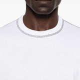 T-shirt dalla vestibilità ampia con cuciture a contrasto in bianco Comme des garcons homme - uomo 