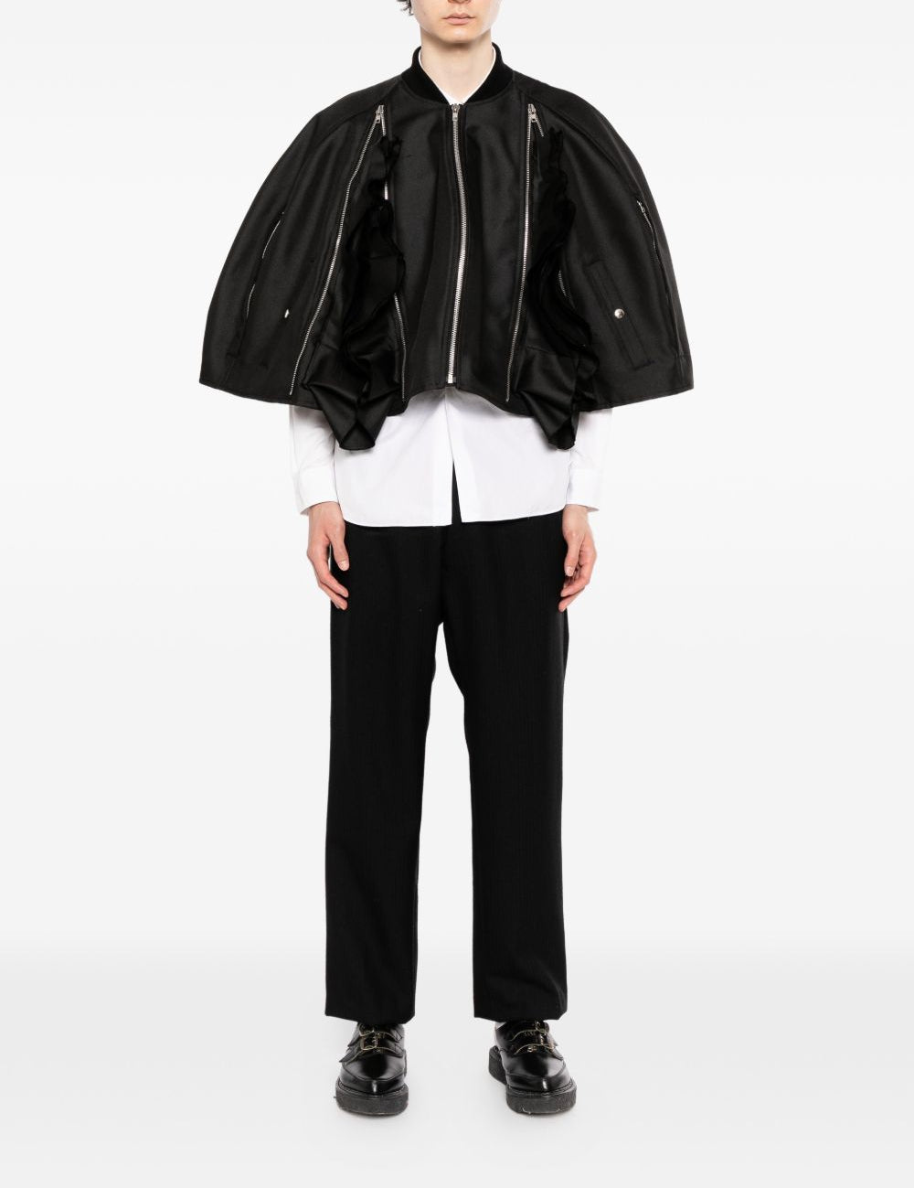 Giacca crop con zip in nero Comme des garcons homme plus - uomo 