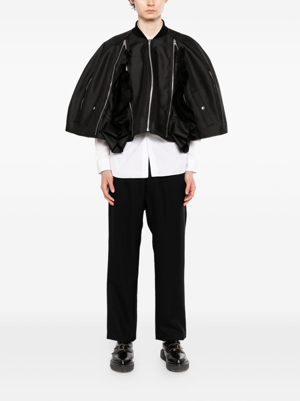 Giacca crop con zip in nero Comme des garcons homme plus - uomo 