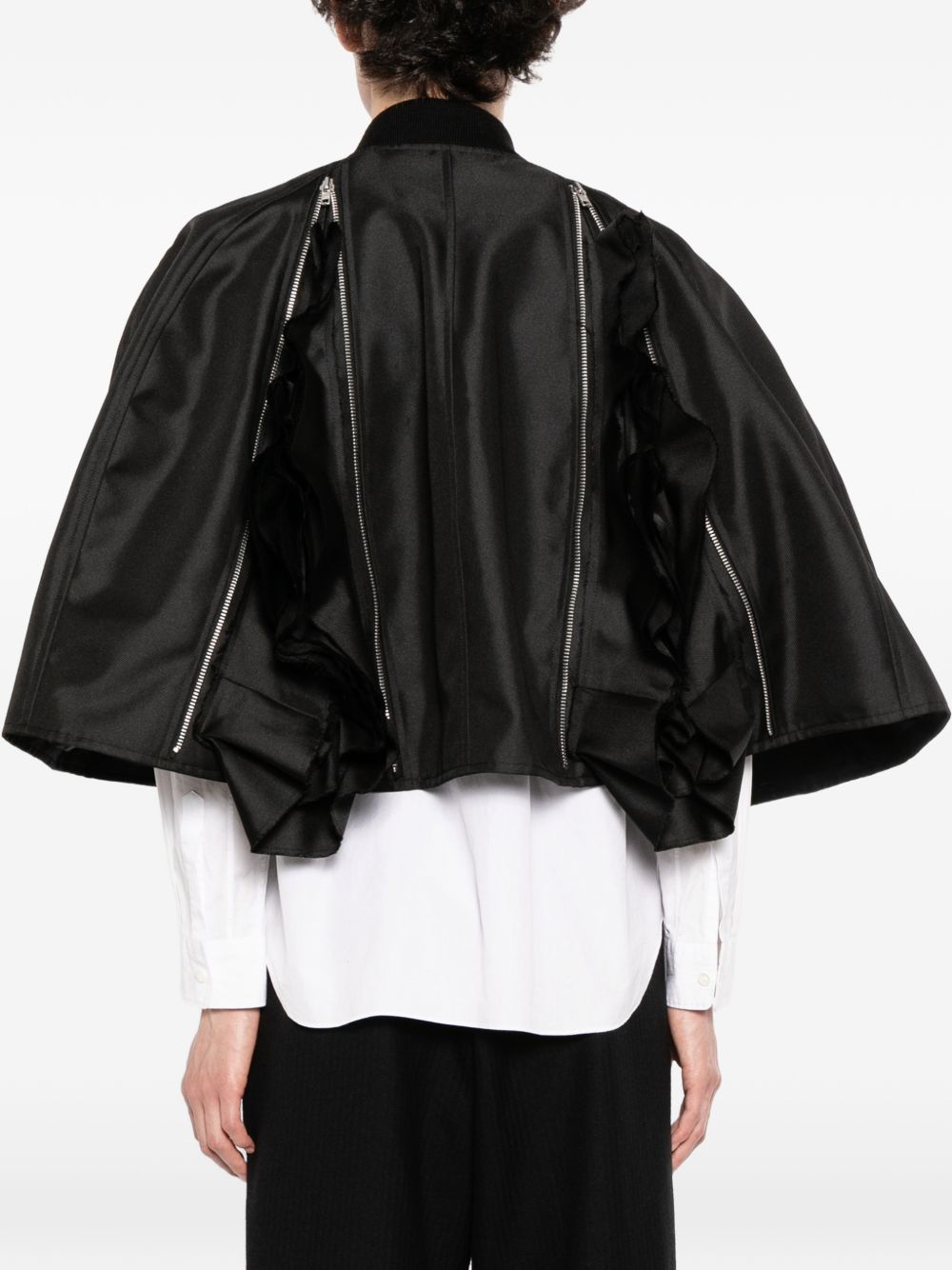 Giacca crop con zip in nero Comme des garcons homme plus - uomo 