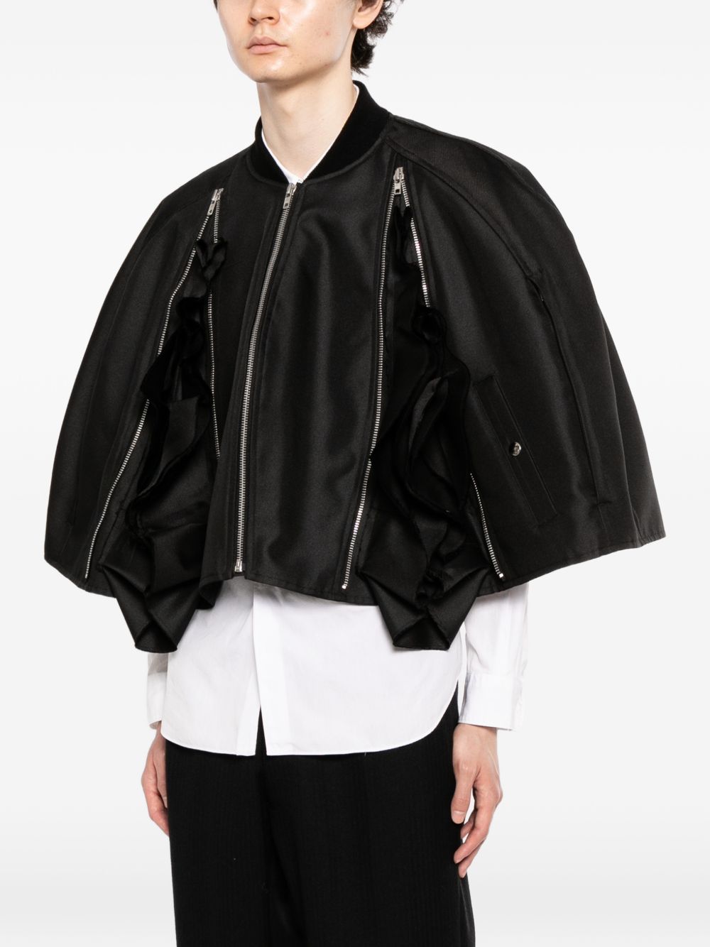Giacca crop con zip in nero Comme des garcons homme plus - uomo 