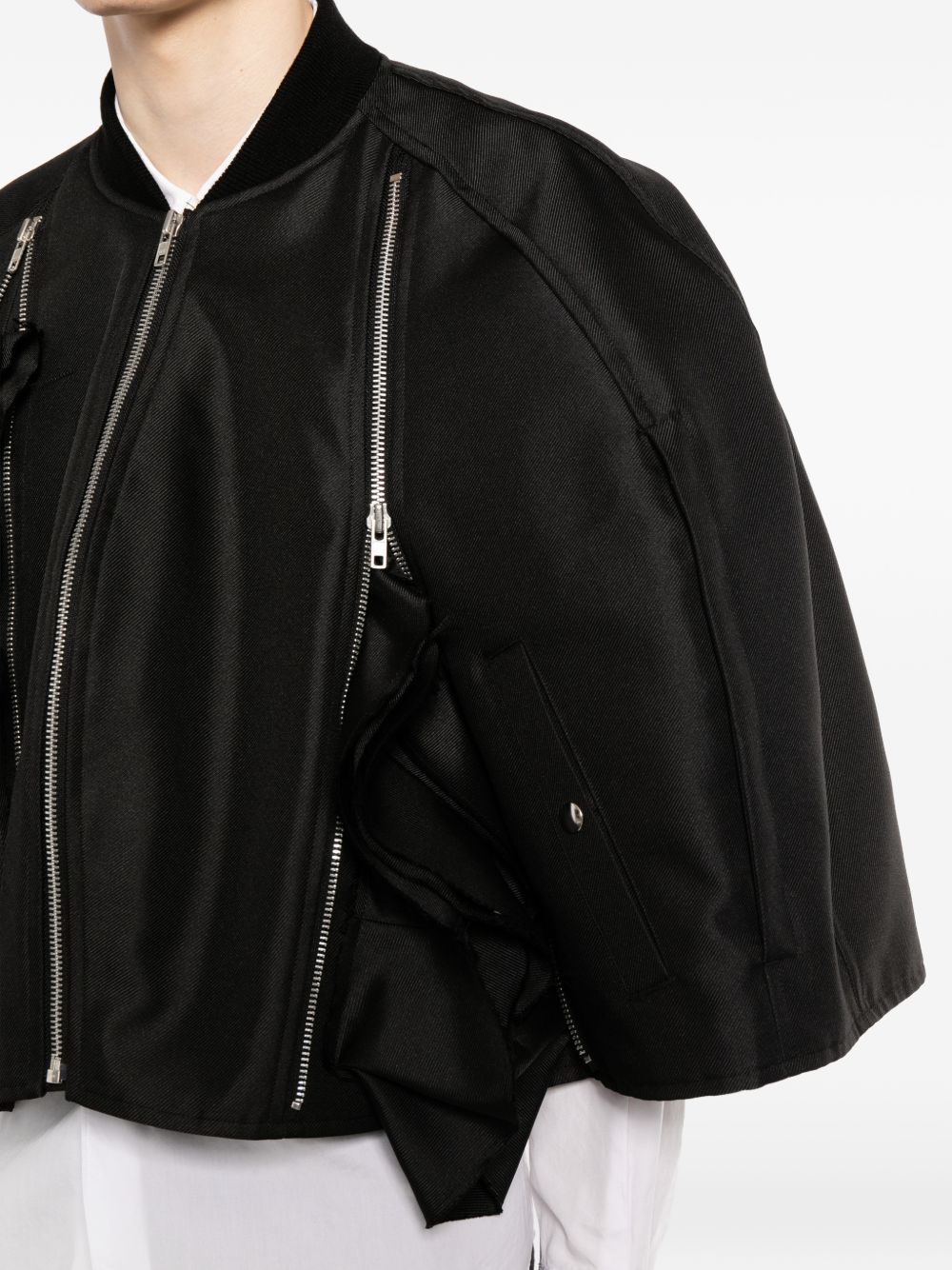 Giacca crop con zip in nero Comme des garcons homme plus - uomo 