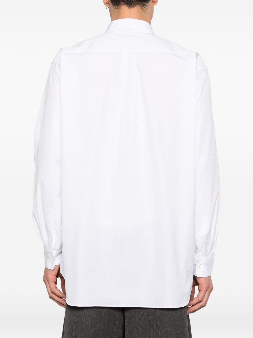 Camicia con cut-out in bianco Comme des Garçons Homme Plus - uomo 