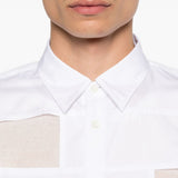 Camicia con cut-out in bianco Comme des Garçons Homme Plus - uomo 