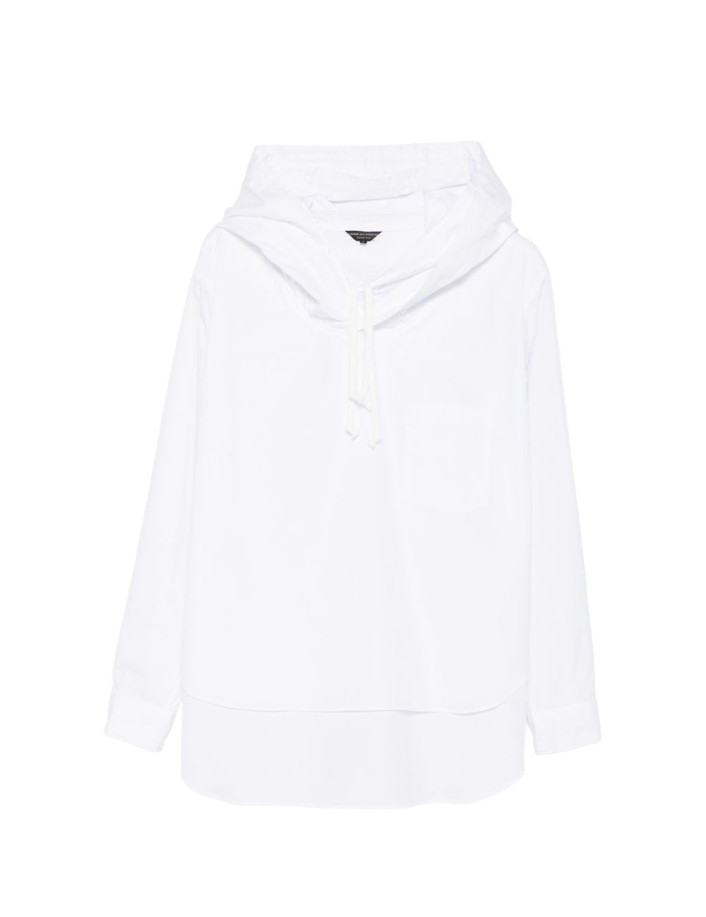 Felpa con design camicia in bianco Comme des Garçons Homme Plus - uomo 