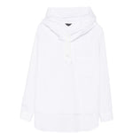 Felpa con design camicia in bianco Comme des Garçons Homme Plus - uomo 
