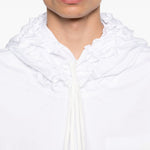Felpa con design camicia in bianco Comme des Garçons Homme Plus - uomo 