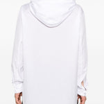 Felpa con design camicia in bianco Comme des Garçons Homme Plus - uomo 