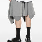 Bermuda con risvolto in grigio COMME DES GARCONS HOMME PLUS - uomo 