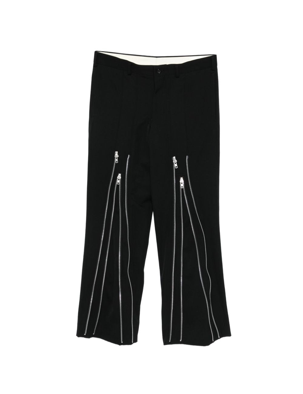 Pantaloni con zip in nero Comme des Garçons Homme Plus - uomo 