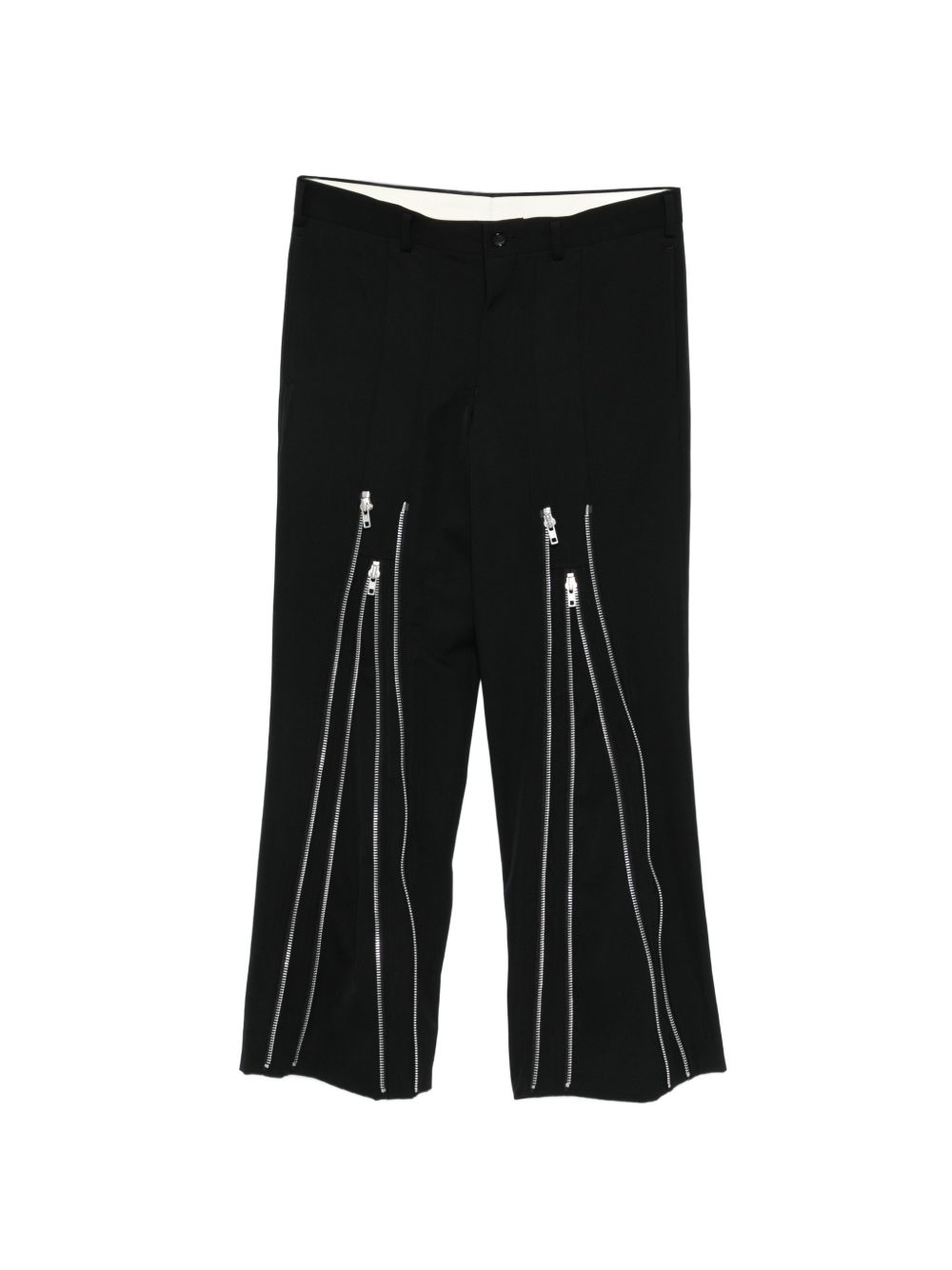 Pantaloni con zip in nero Comme des Garçons Homme Plus - uomo 