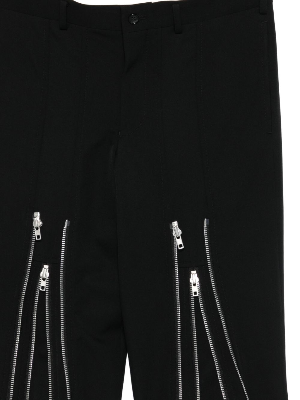 Pantaloni con zip in nero Comme des Garçons Homme Plus - uomo 