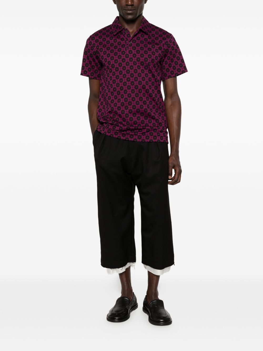 Polo con stampa geometrica in vola Comme des garcons homme plus - uomo 