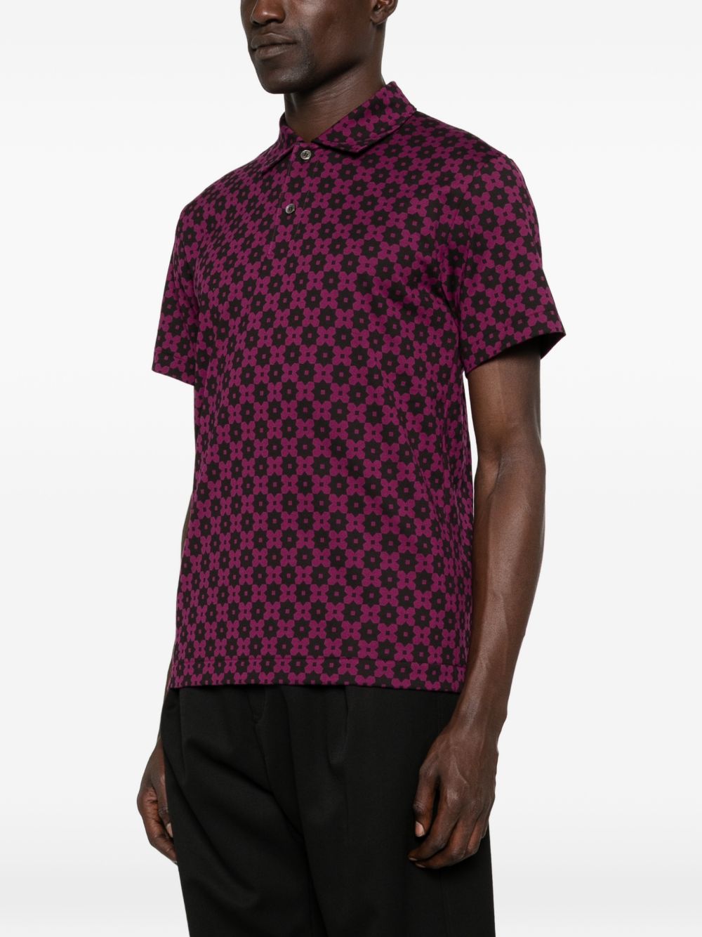 Polo con stampa geometrica in vola Comme des garcons homme plus - uomo 