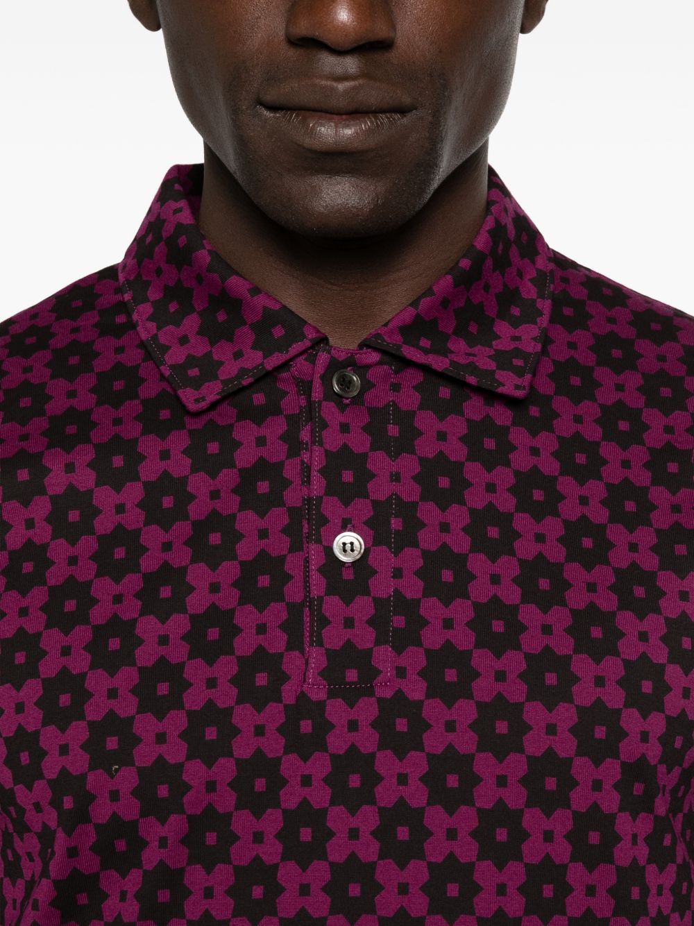 Polo con stampa geometrica in vola Comme des garcons homme plus - uomo 