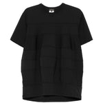 T-shirt girocollo a pannelli in nero Comme des garcons homme plus - uomo 