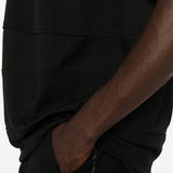 T-shirt girocollo a pannelli in nero Comme des garcons homme plus - uomo 