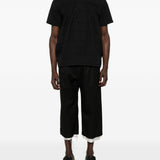 T-shirt girocollo a pannelli in nero Comme des garcons homme plus - uomo 